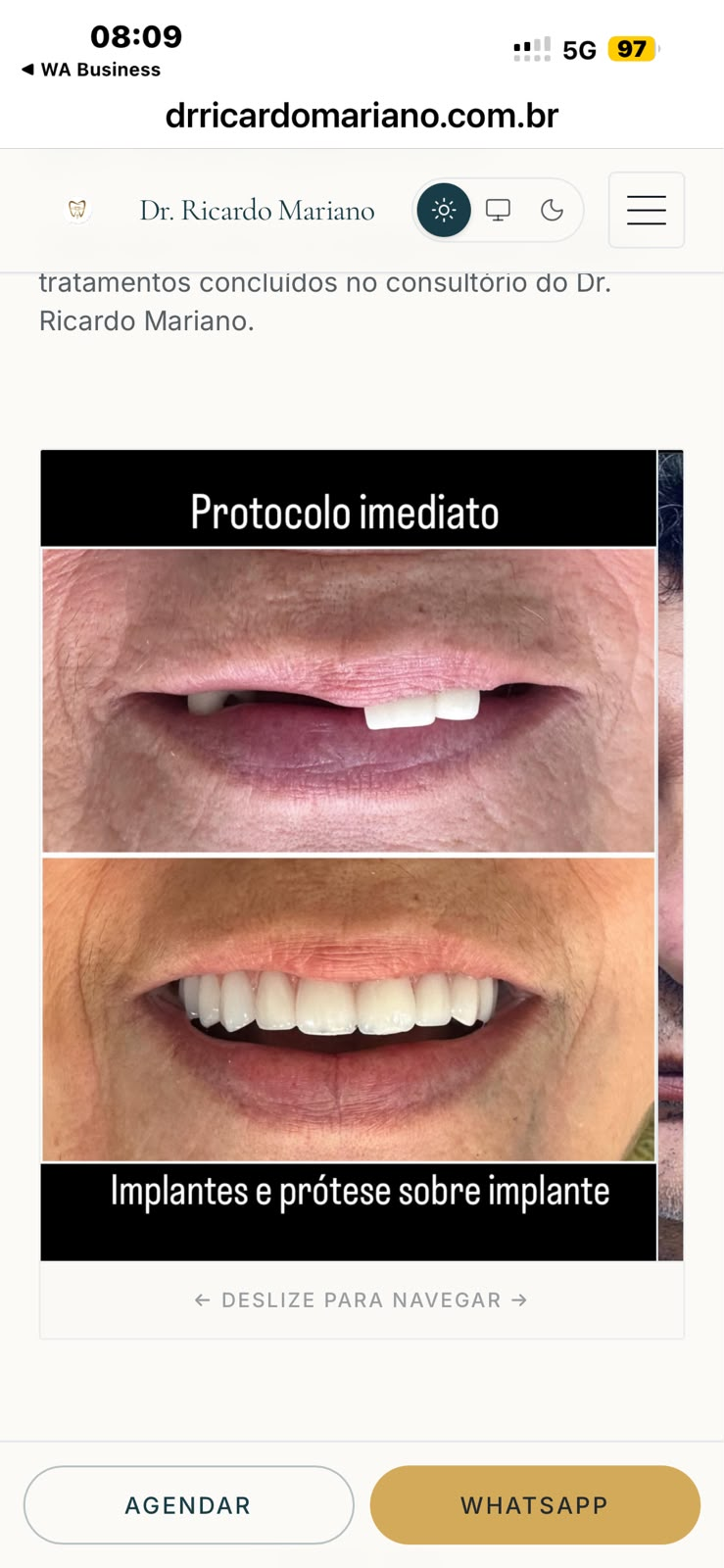 Caso clínico odontológico